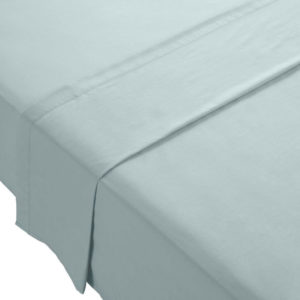 Sheraton 144TC 100% Cotton Flat Sheet - Duck Egg