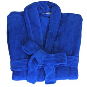 Club Classique Luxury Fleece Gown - Royal Blue