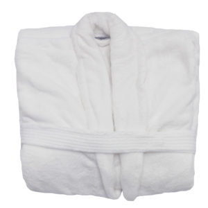 Club Classique Luxury Fleece Gown - White