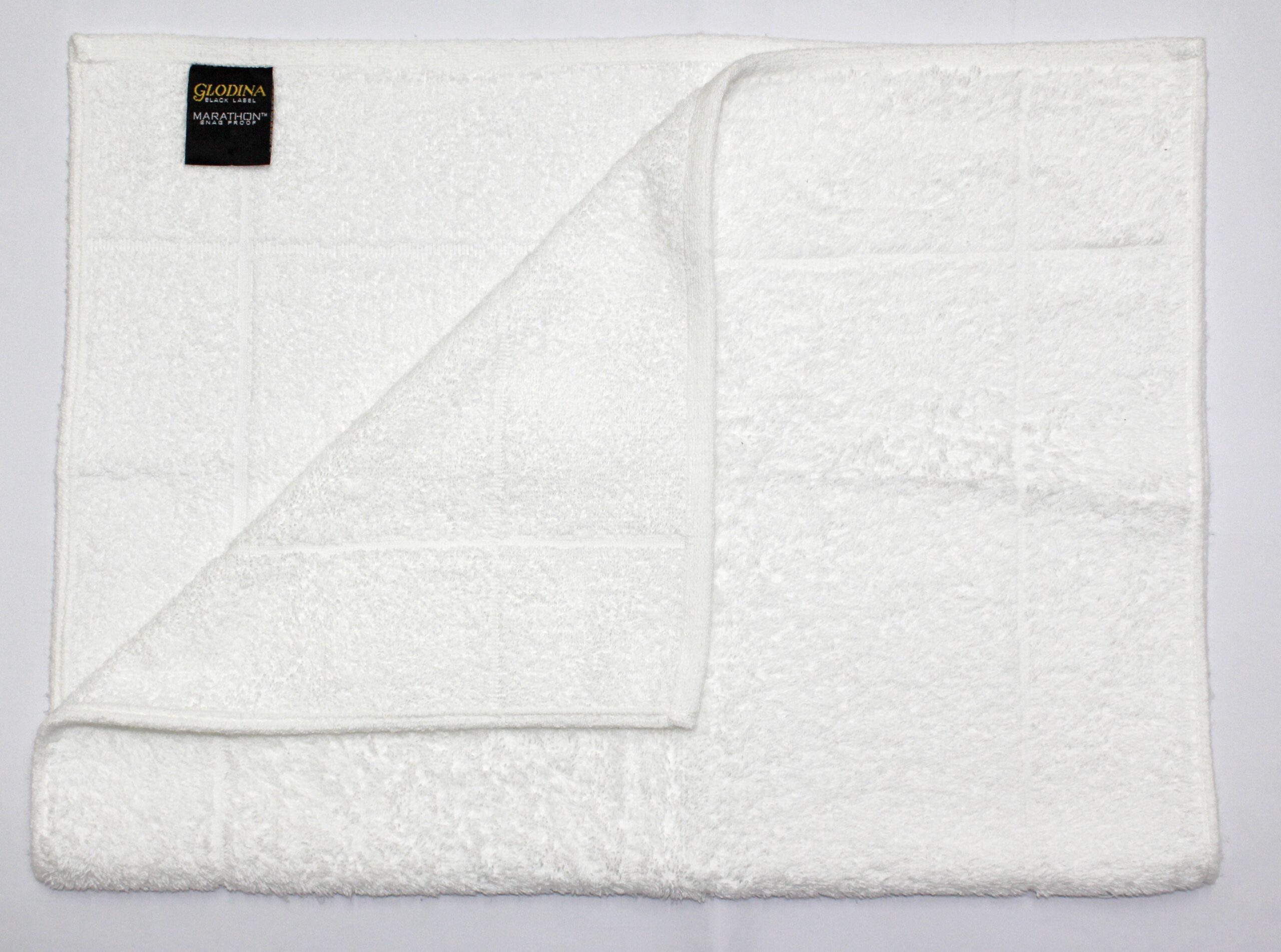 Glodina Bath Mat 640g Marathon Snag Proof White