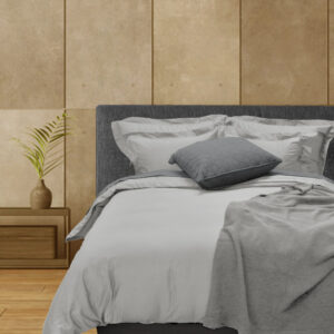 Duvet cover set 200TC Steel Grey